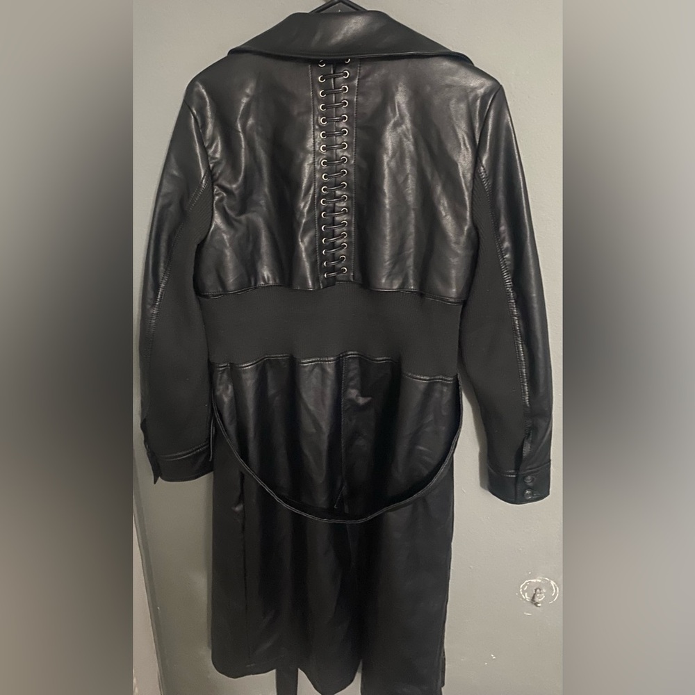 🦇Gothic Black Leather Women's Jacket🦇